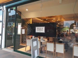 Restaurant front at Masala Dabbas in Orpington