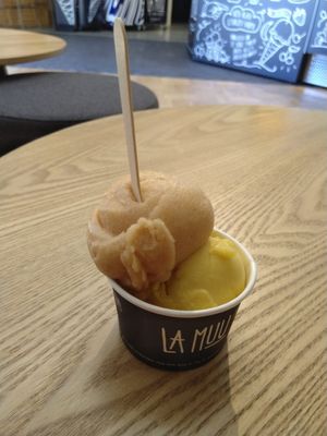 Apple and mango sorbet at La Muu in Tallinn