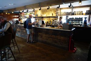 The bar at The Pilot Boat in Lyme Regis