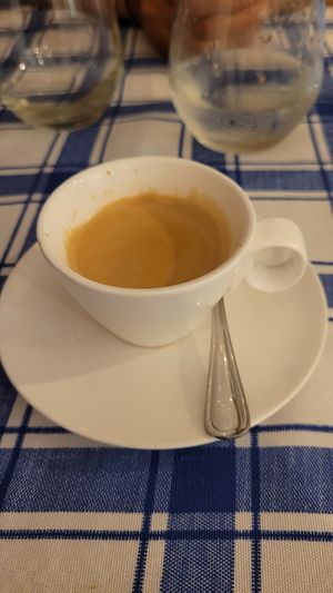 Espresso at Cevicheria Trattoria Donde Wippy in Cartagena