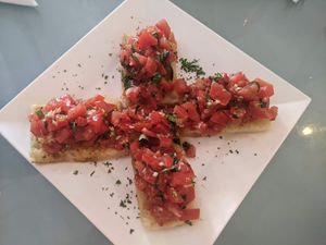 Bruschetta - 4.5/5 at Cevicheria Trattoria Donde Wippy in Cartagena