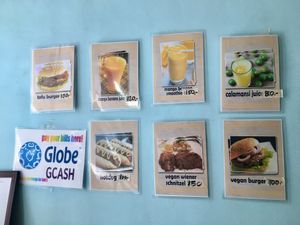 Menu at Jom's Vegan Haven in Cebu