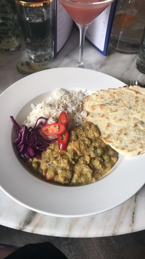 the jackfruit korma  at Erpingham House in Norwich