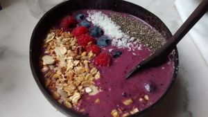 My runny lunch. at Erpingham House in Norwich