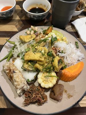 Buffet  at Veggie Castle - Yen Ninh in Hanoi