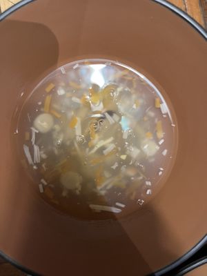 creamy soup  at Veggie Castle - Yen Ninh in Hanoi