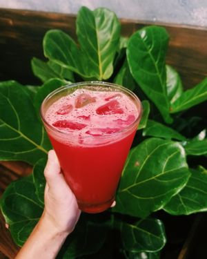 pure watermelon juice  at Veggie Castle - Yen Ninh in Hanoi