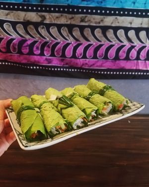 fresh rolls at Veggie Castle - Yen Ninh in Hanoi