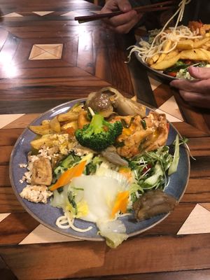 I was very hungry.. at Veggie Castle - Yen Ninh in Hanoi