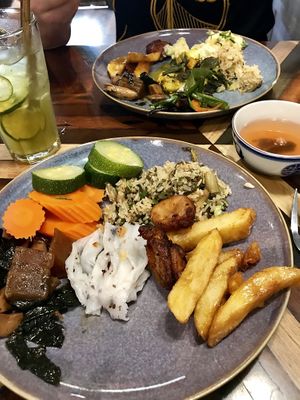 Buffet 70k each  at Veggie Castle - Yen Ninh in Hanoi