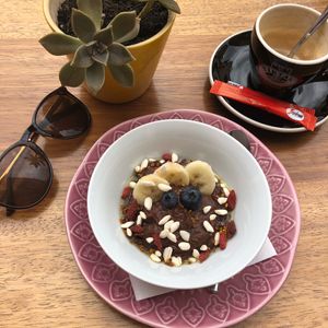 Vegan chocogoji pudding  at Bazza in Sibenik