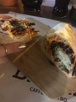 Zucchini and quinoa wrap at Bazza in Sibenik