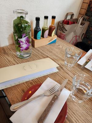 Sauces sooo good at Jajaja Mexicana - Williamsburg in Brooklyn