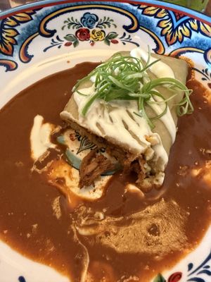 Tamal con mole   at Jajaja Mexicana - Williamsburg in Brooklyn