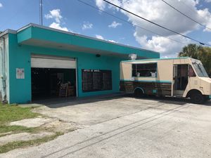 Order inside and enjoy the seating area inside. food is prepared on truck.  at Mission Kitchen - Food Truck in Orlando