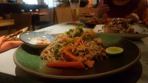 Vegan pad thai at Monsoon Colombo in Colombo