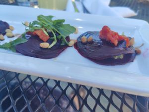 Beet Ravioli 🤔😬 at The Twisted Fork in Reno