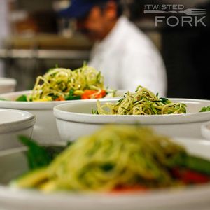 vegan thai noodle salad at The Twisted Fork in Reno