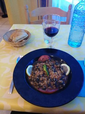 Boulgour épinards at Le Myndos in Bourg-en-bresse