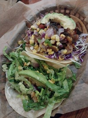 California (top) (bottom is a goof) at Taco Buddha in University City