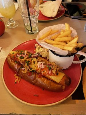 vegan hot dog at Lounges - Dorado Lounge in Warrington