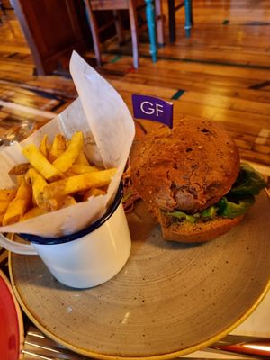 GF beyond burger. (The GF bread isn't vegan) at Lounges - Dorado Lounge in Warrington