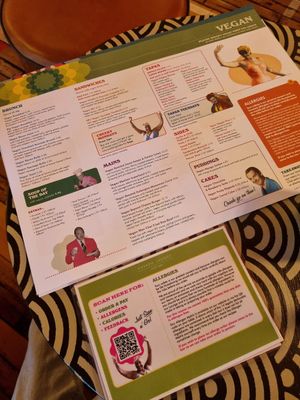 Vegan menu at Lounges - Dorado Lounge in Warrington