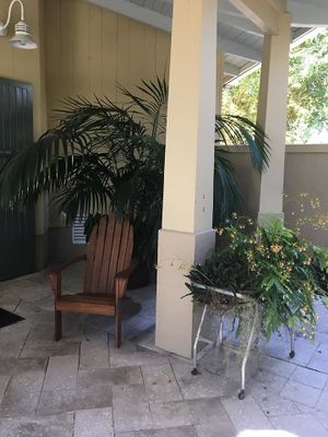 By the front entrance to Sealantro. at Sealantro in Vero Beach