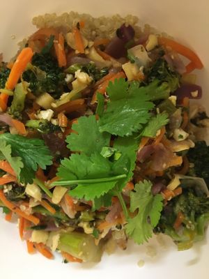 Thai veggie quinoa bowl. at Sealantro in Vero Beach