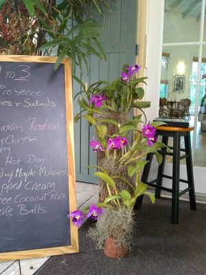 The cafe entrance. at Sealantro in Vero Beach