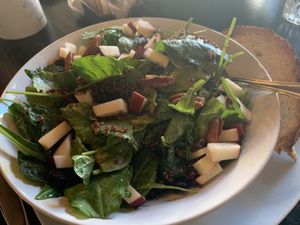 Baby kale salad—SO good! at Lazy Hippo at The Whiskey House in San Diego