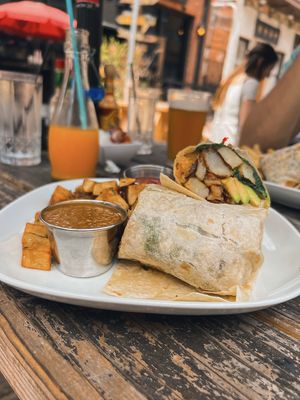 Vegan Burrito   at Lazy Hippo at The Whiskey House in San Diego