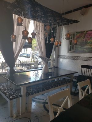 cute seating area at Lazy Hippo at The Whiskey House in San Diego