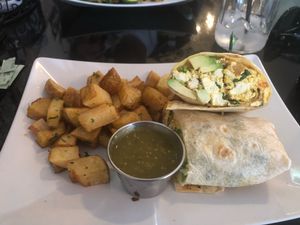 Vegan Burrito at Lazy Hippo at The Whiskey House in San Diego