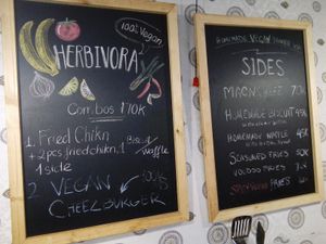 menu at Herbivora in Ho Chi Minh City