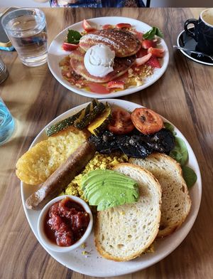 Big brekky at Yavanna in Paddington