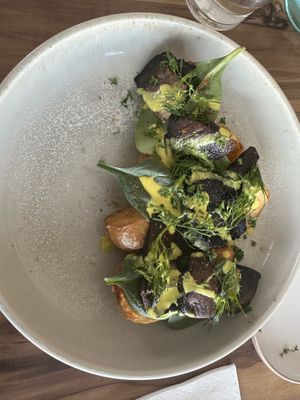 Mushroom pastrami   at Yavanna in Paddington