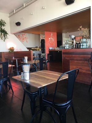 Inside seating  at Yavanna in Paddington