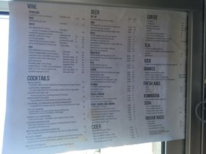 Drinks menu at Yavanna in Paddington