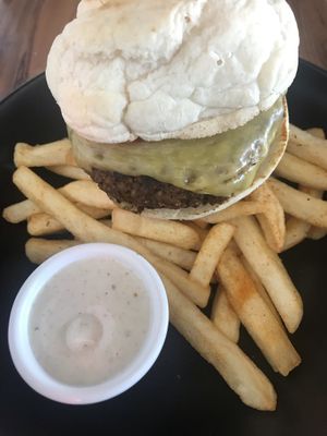 Classic Cheese Burger GF option at Yavanna in Paddington