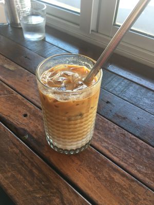 Iced Coffee with Almond Milk at Yavanna in Paddington