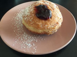 Jam donut. Amazing   at Yavanna in Paddington