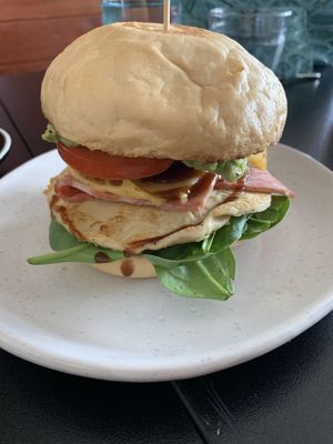 Breakfast burger at Yavanna in Paddington