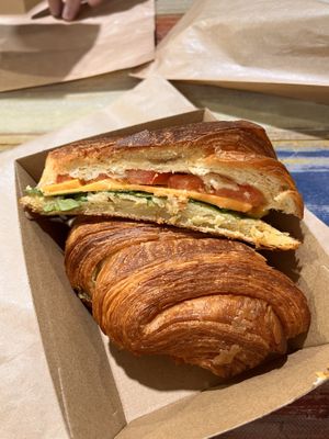 This was ok (vegan croissant)  at Earth Market in Joondalup