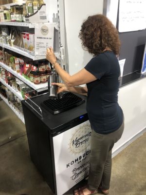 On tap!!! Kombucha  at Earth Market in Joondalup