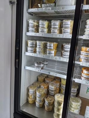 They have sandwich fillers ready to go on hand! at Coven Plant Based Marketplace in Hamilton