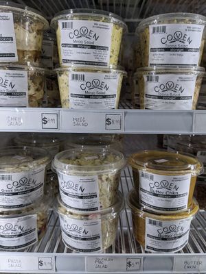 Closer look at sandwich fillers at Coven Plant Based Marketplace in Hamilton