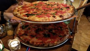 Vegan pizza at Frankie's Of Bay Ridge in Brooklyn