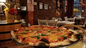 Vegan pizza at Frankie's Of Bay Ridge in Brooklyn