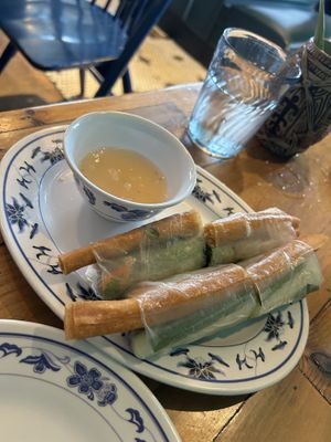Mock duck spring rolls   at Hai Hai in Minneapolis